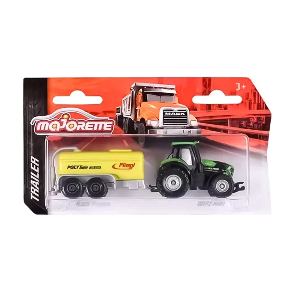 Majorette Trailer Deutz-Fahr / Fliegl Polyline