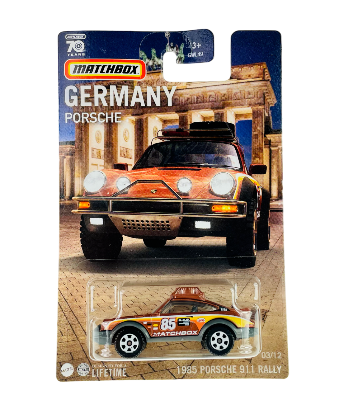 Almanya Araçları Serisi GWL49 1985 Porsche 911 Rally (YD)