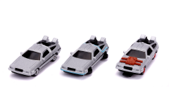 Back To The Future 3'lü 1:65 Ölçekli Araba Seti